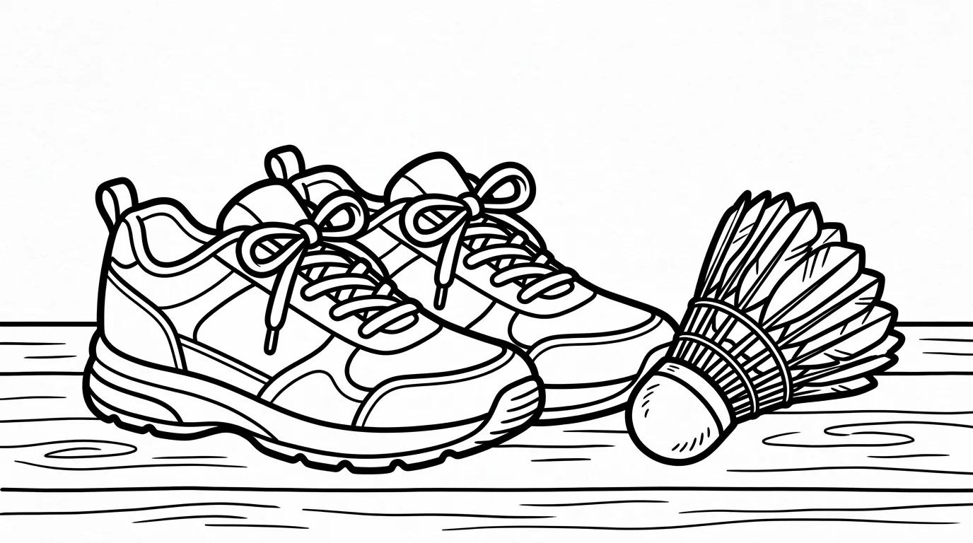 coloriage Badminton à imprimer pour enfant de 12 ans