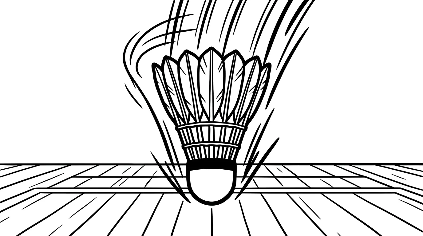 coloriage Badminton de pour enfants