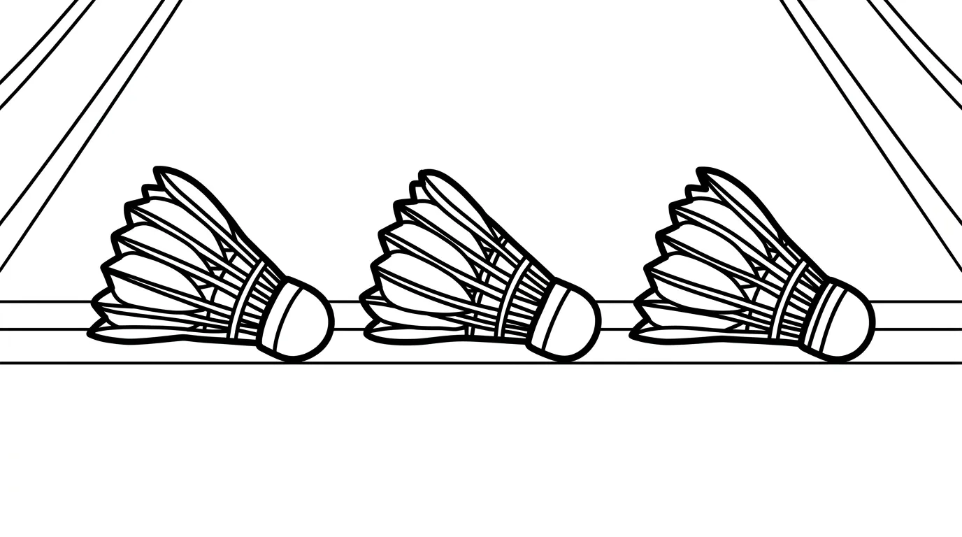 coloriage Badminton gratuit