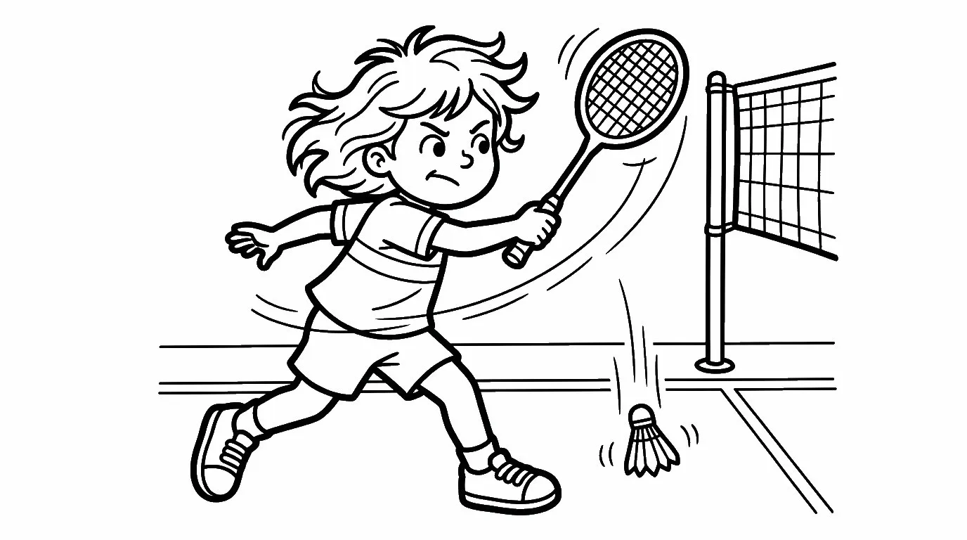 coloriage Badminton et dessins