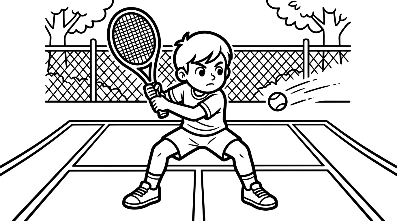 coloriage Badminton et découpage à imprimer