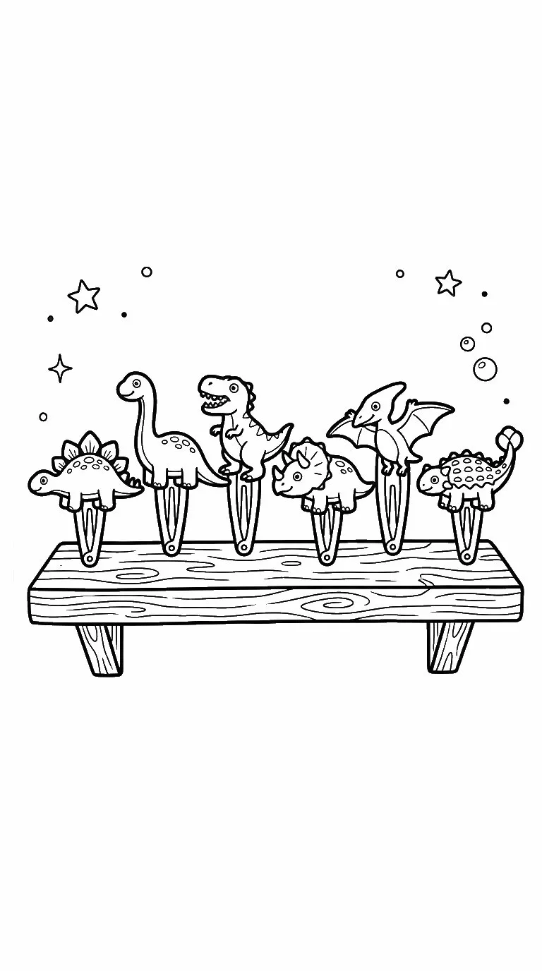 coloriage Barrette à imprimer pour enfant de 3 ans