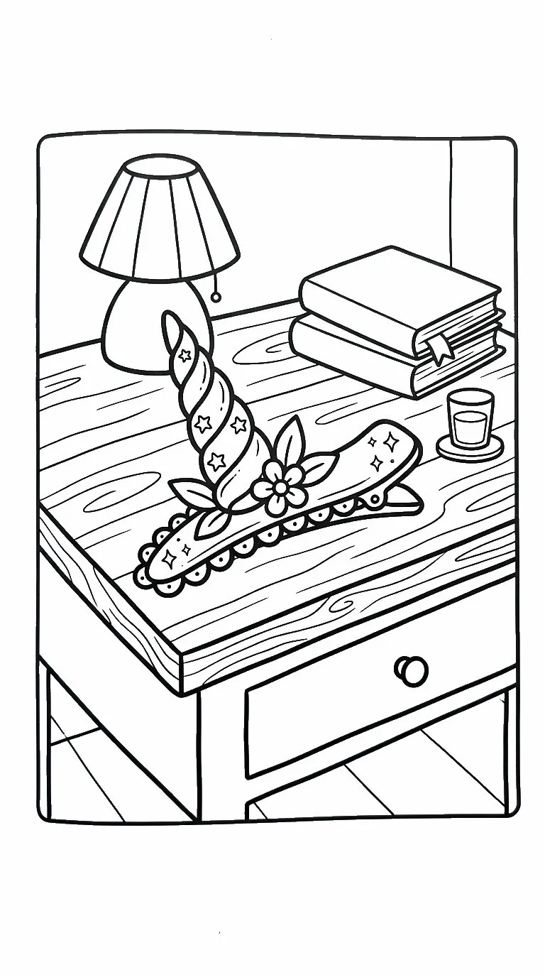 coloriage Barrette et dessin a imprimer 2