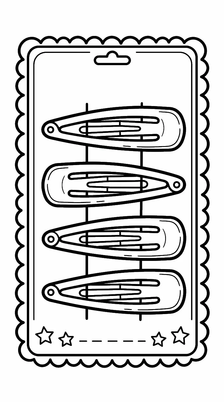 coloriage Barrette a imprimer gratuit