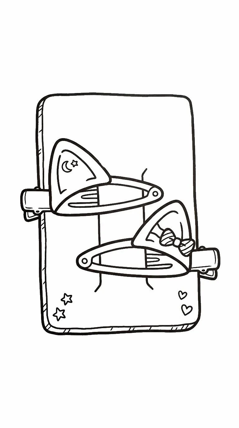coloriage Barrette pour enfants