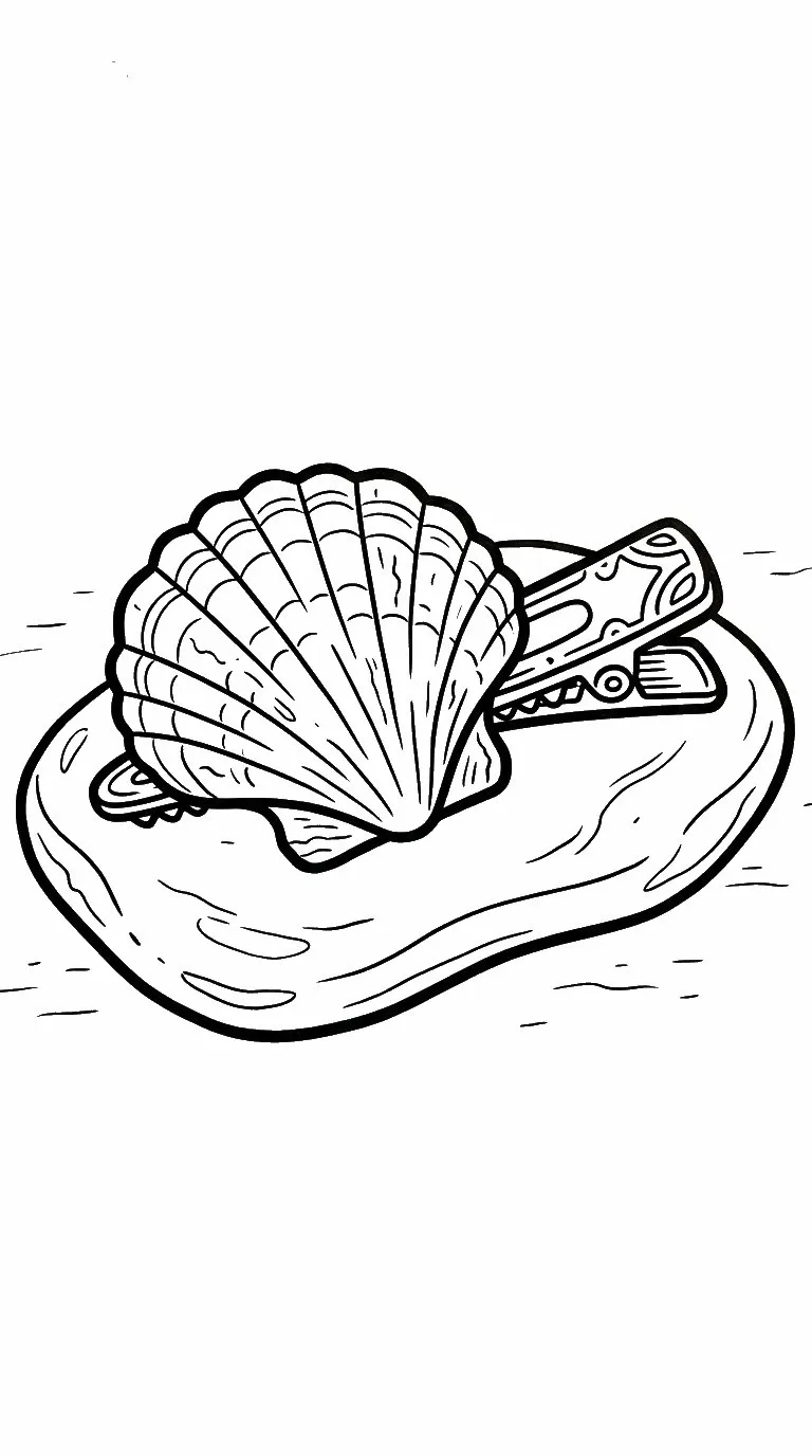 image pour coloriage Barrette enfant
