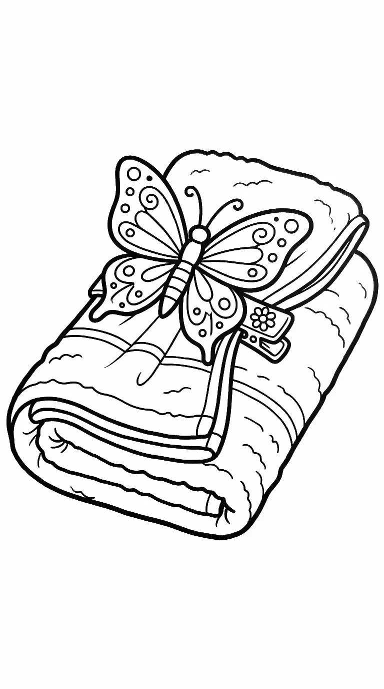 coloriage Barrette pour enfant de 4 ans