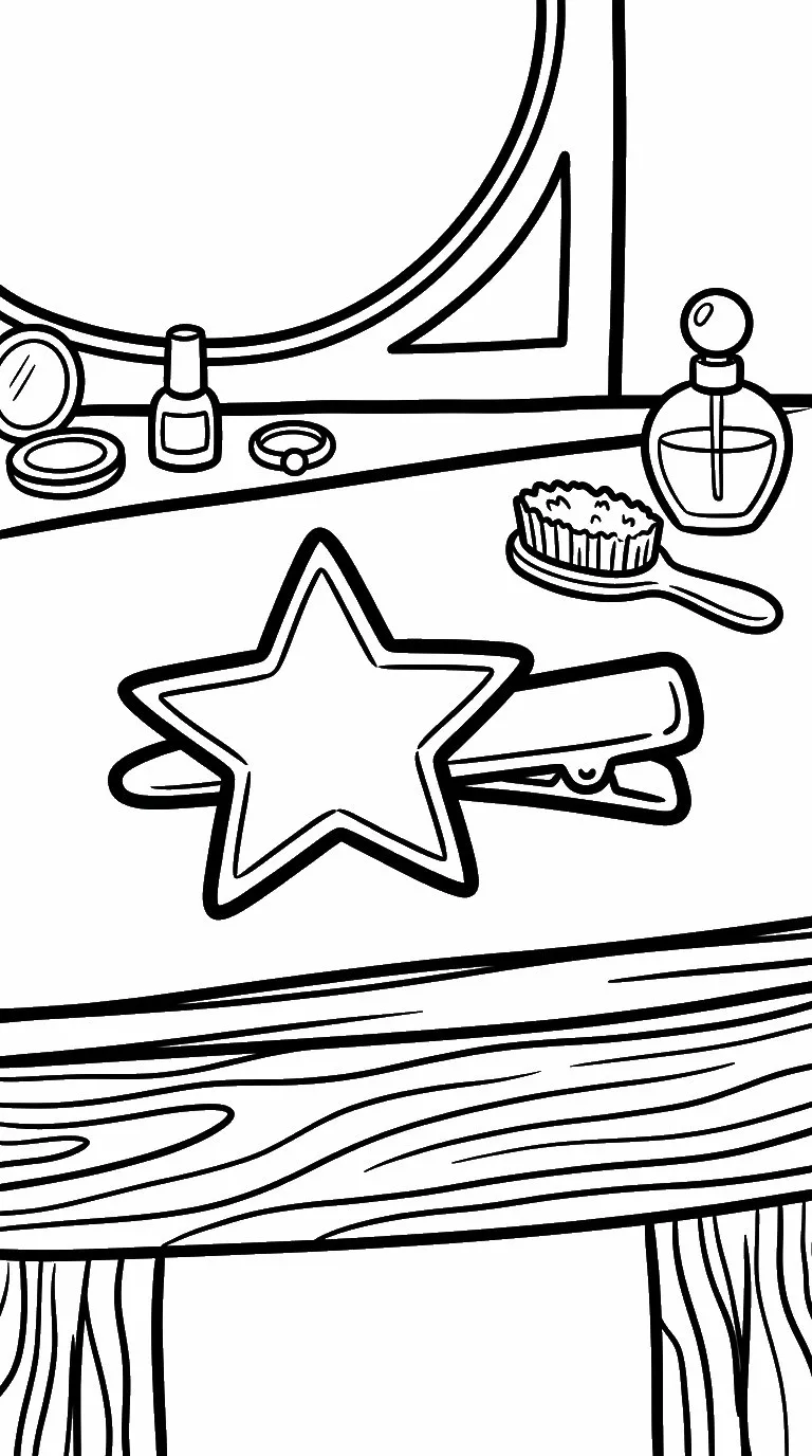 coloriage Barrette pour primaire