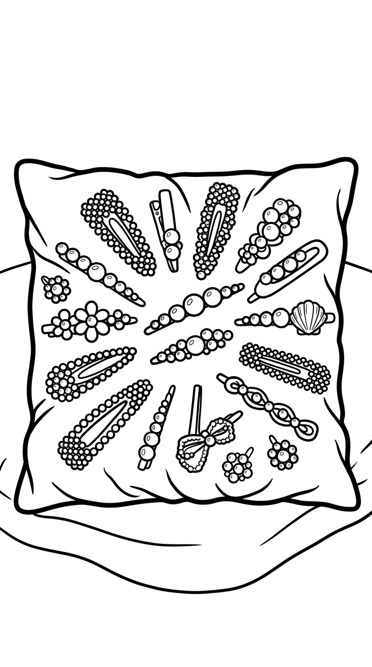 coloriage Barrette gratuit a imprimer