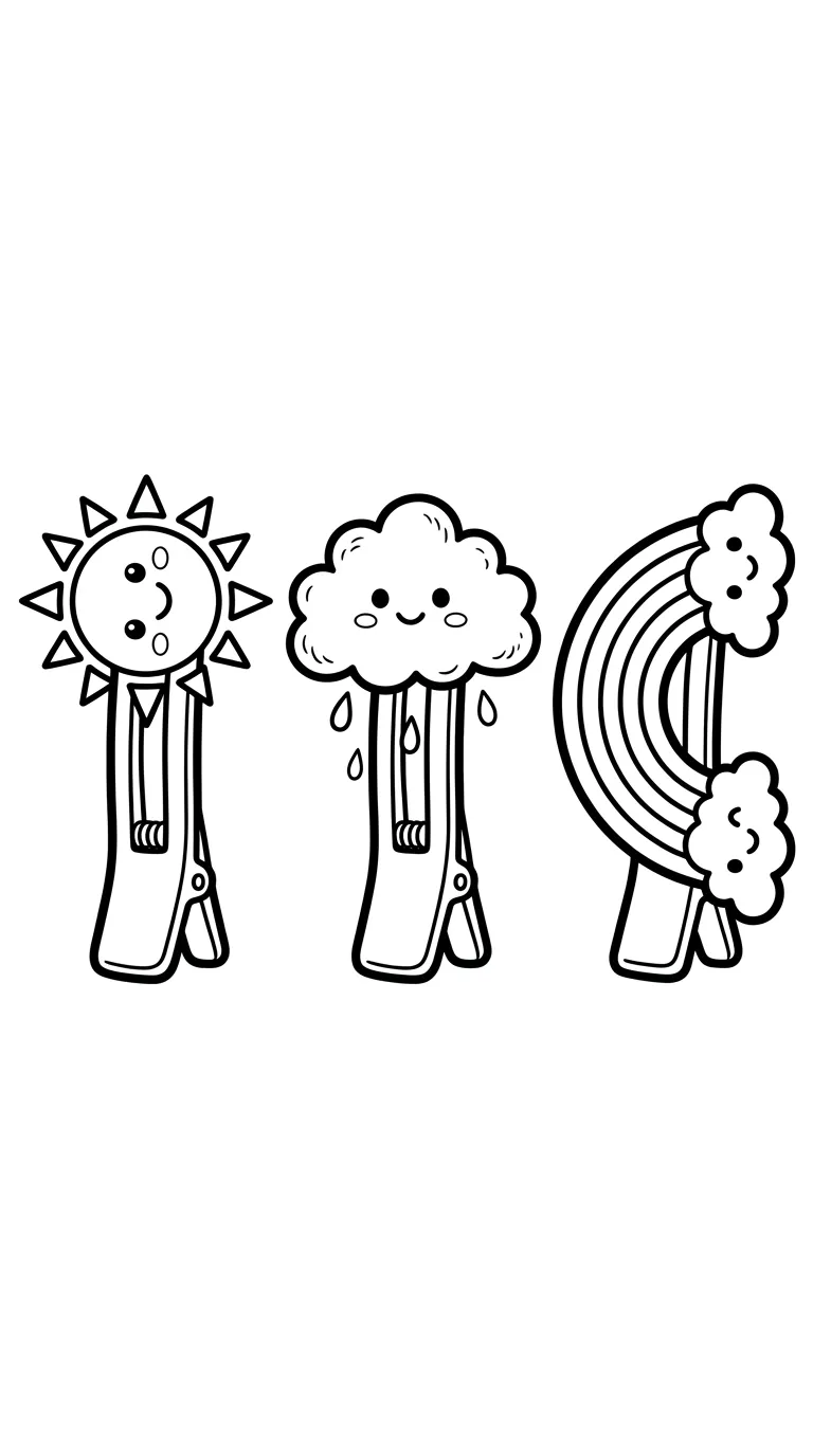 coloriage Barrette et dessins