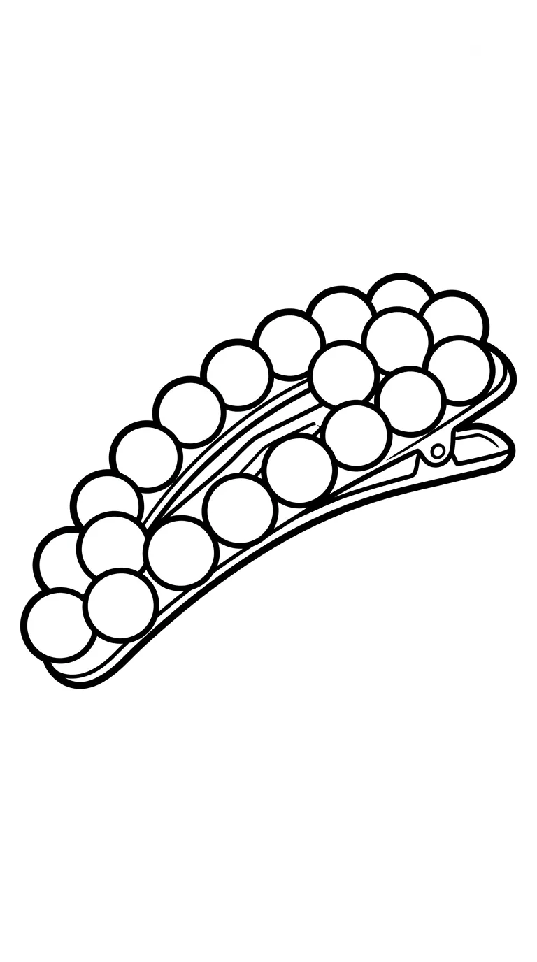 coloriage Barrette de pour enfants