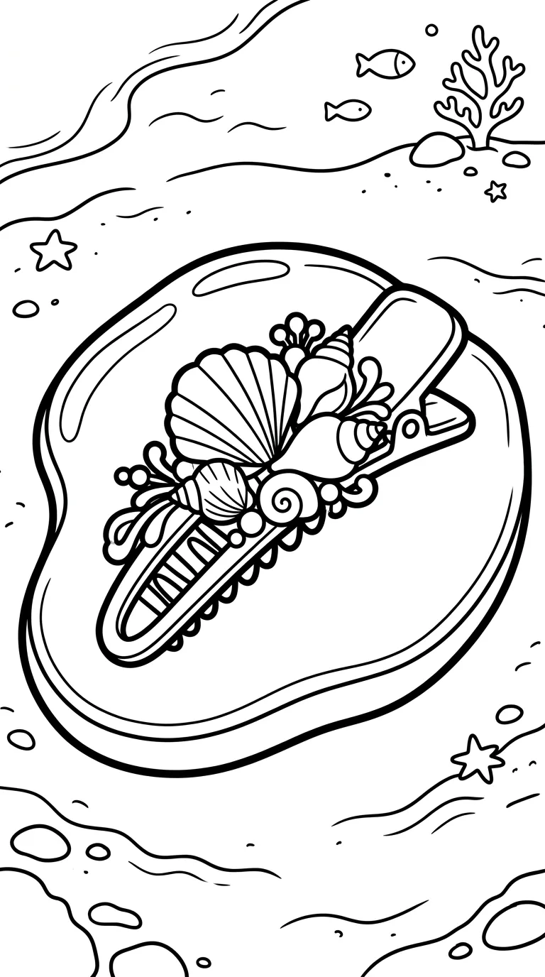 coloriage Barrette à imprimer pour enfant de 8 ans