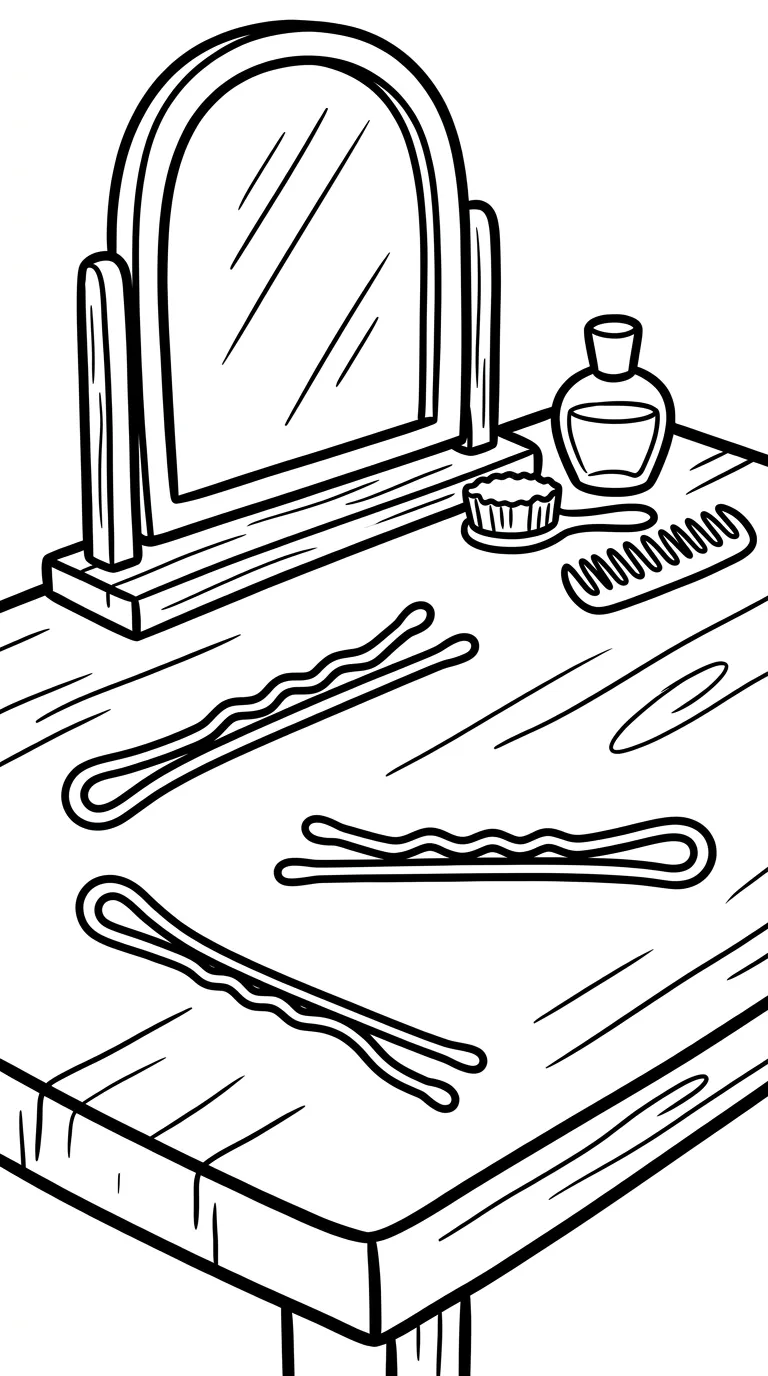 coloriage Barrette a dessiner et imprimer