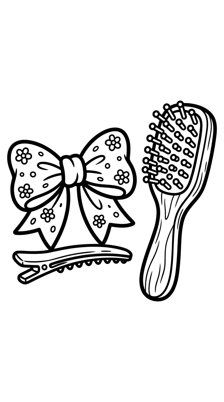 coloriage Barrette à imprimer