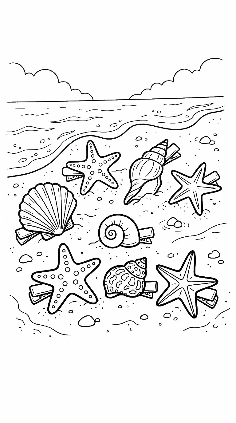 coloriage Barrette pour enfant a imprimer gratuit