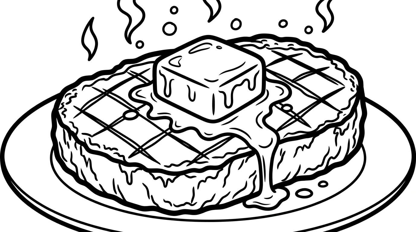 coloriage Bifteck pour enfant de 2 ans