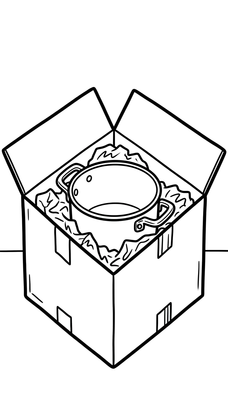 coloriage Casserole à imprimer gratuit 1