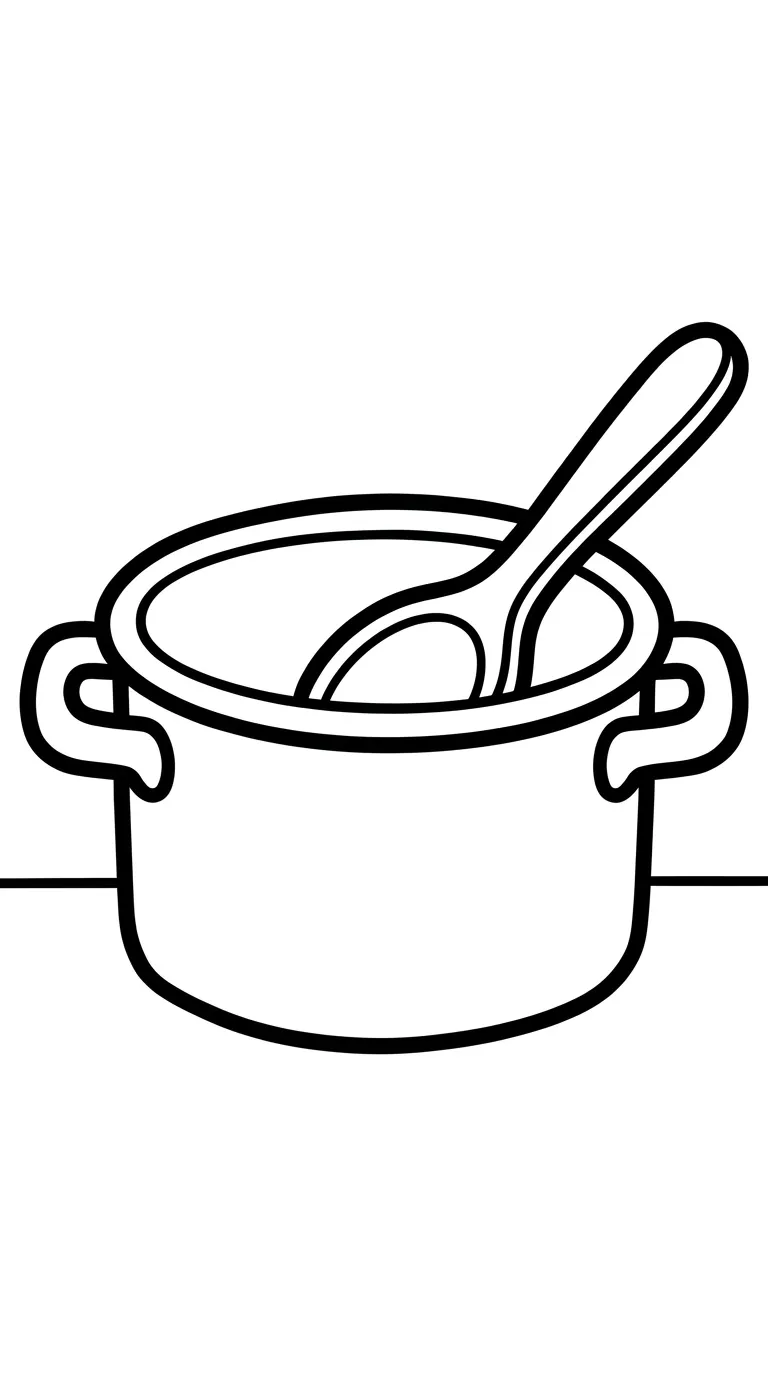 coloriage Casserole pour enfant de 7 ans
