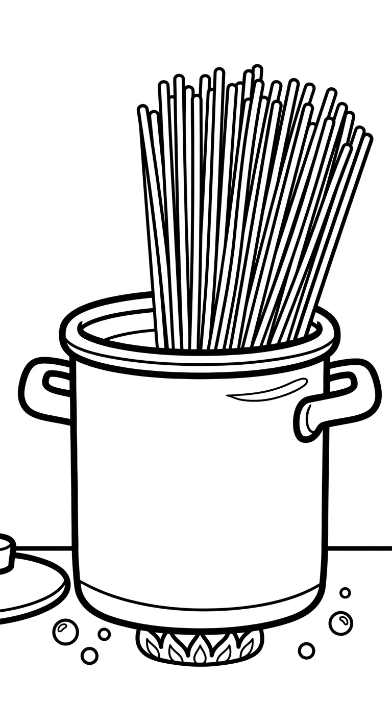 coloriage Casserole pour enfants à imprimer