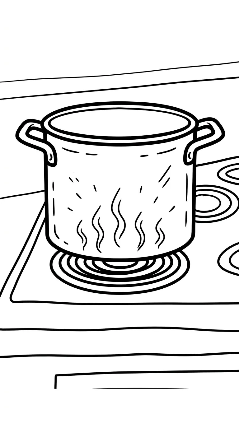 coloriage Casserole pour enfant gratuit 1