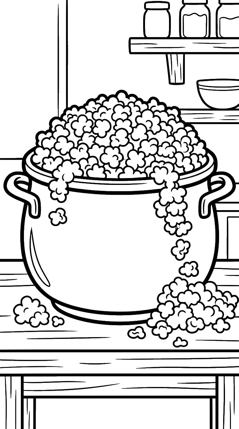 coloriage Casserole pour enfant a imprimer gratuit