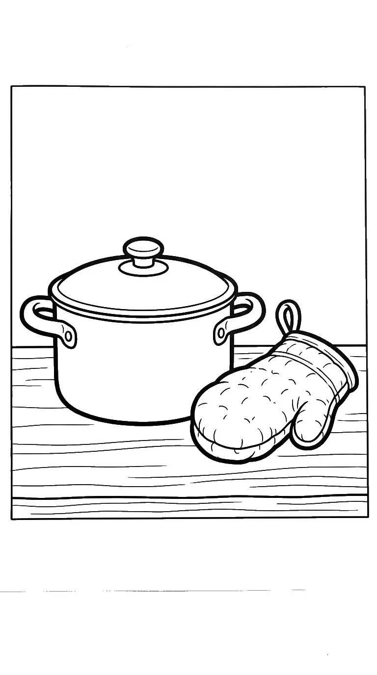 coloriage Casserole a dessiner et imprimer 1