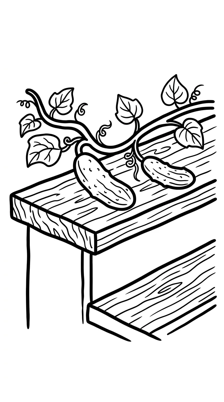 coloriage Concombre pour primaire