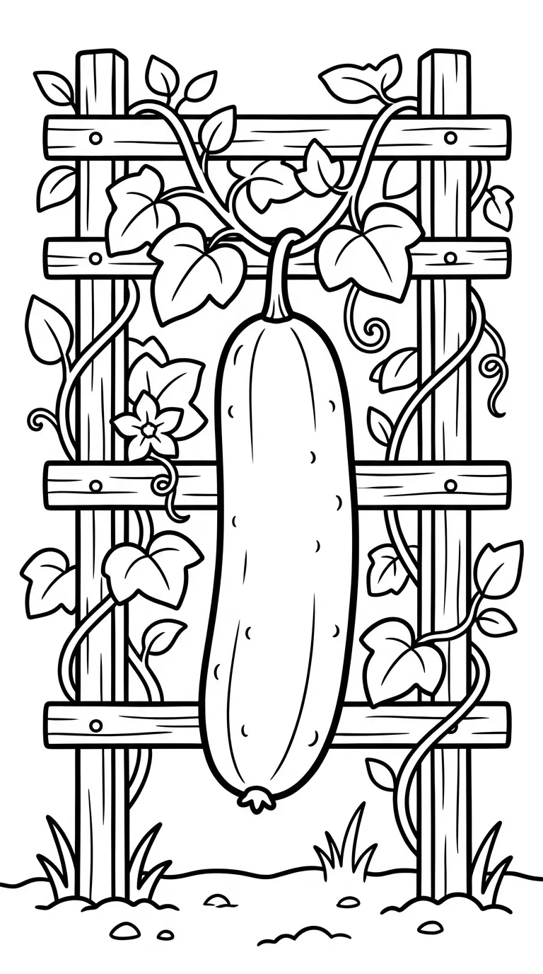 imprimer coloriage Concombre