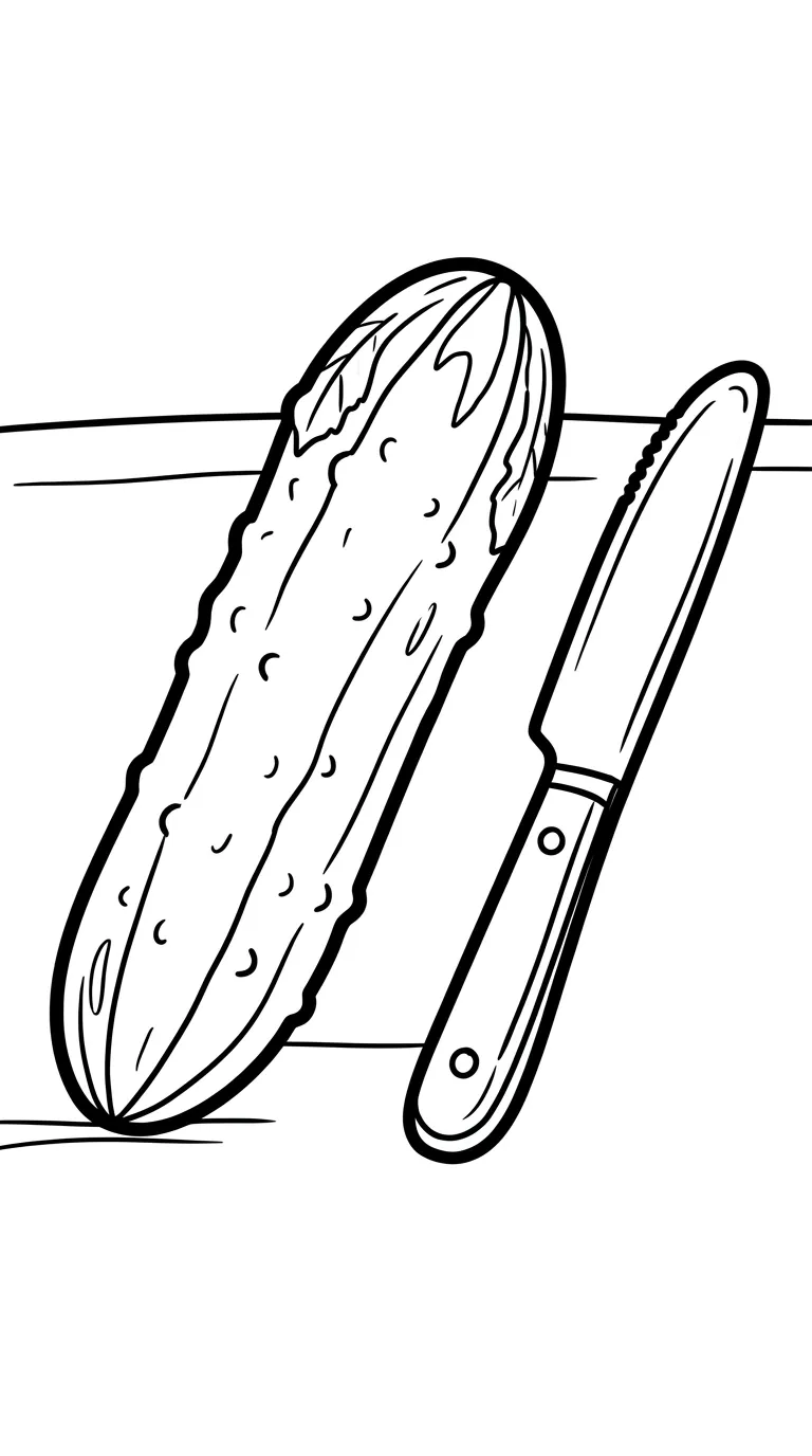 coloriage Concombre en ligne