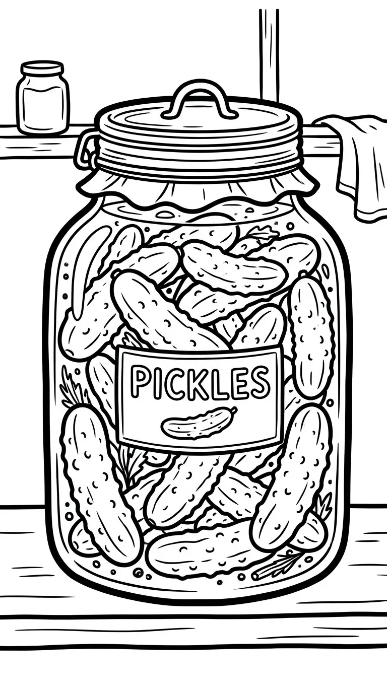 coloriage Concombre à imprimer pour enfant de 4 ans