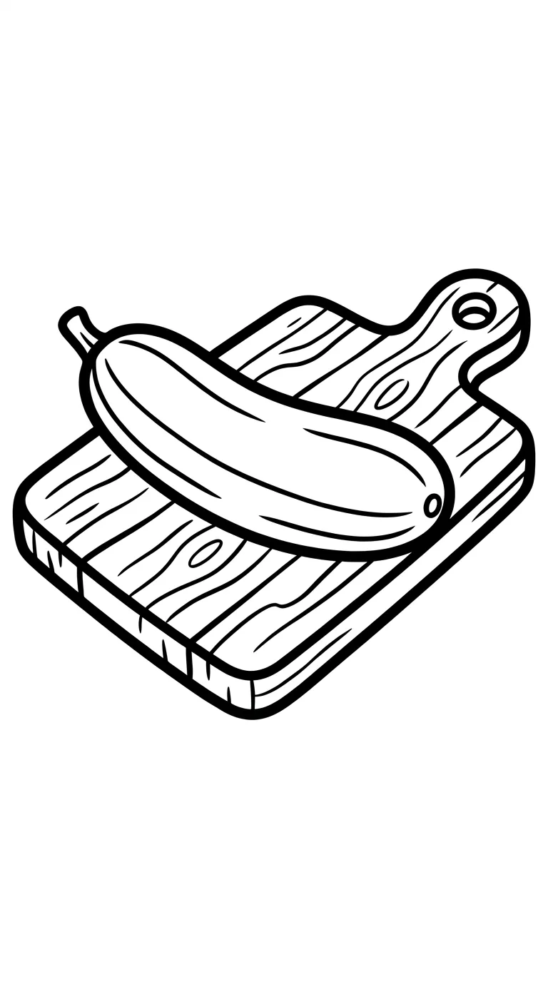 coloriage Concombre a colorier en ligne gratuitement 1