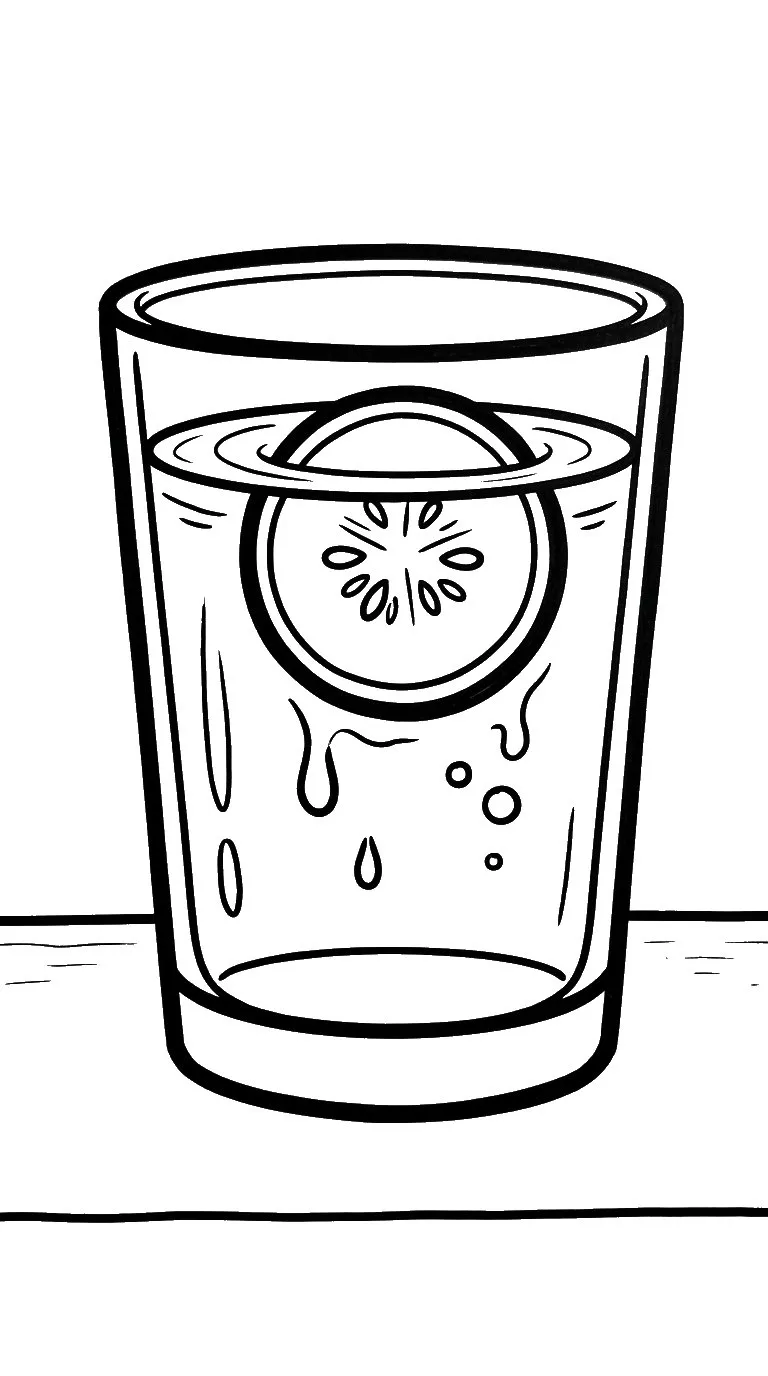 coloriage Concombre a colorier en ligne
