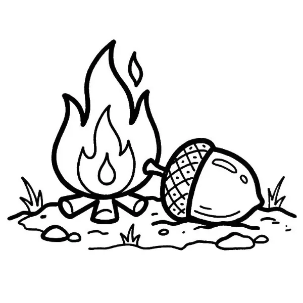 Coloriage Feu