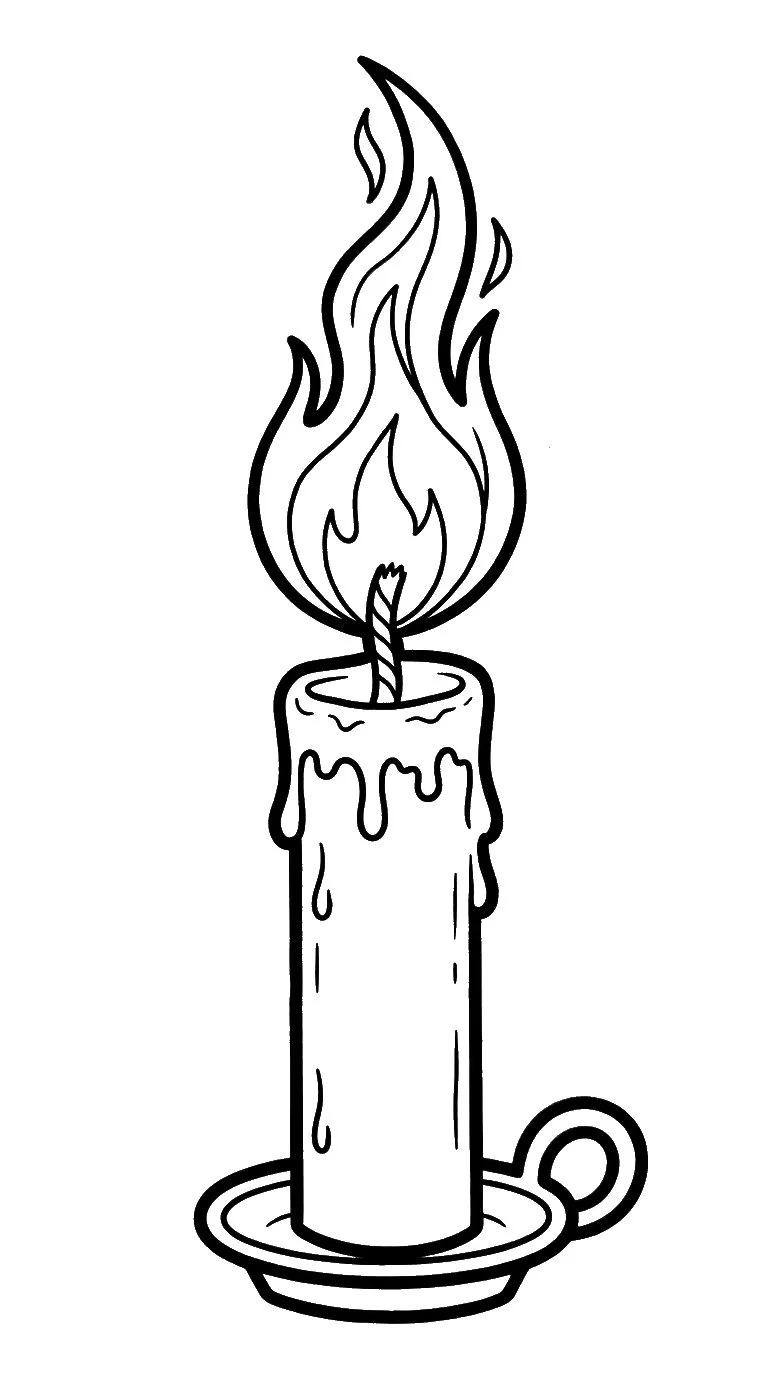 coloriage Feu et dessin a imprimer