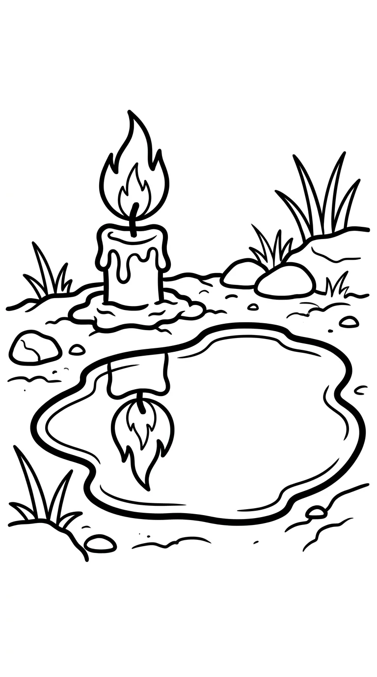coloriage Feu a imprimer pour enfant de 4 ans 1