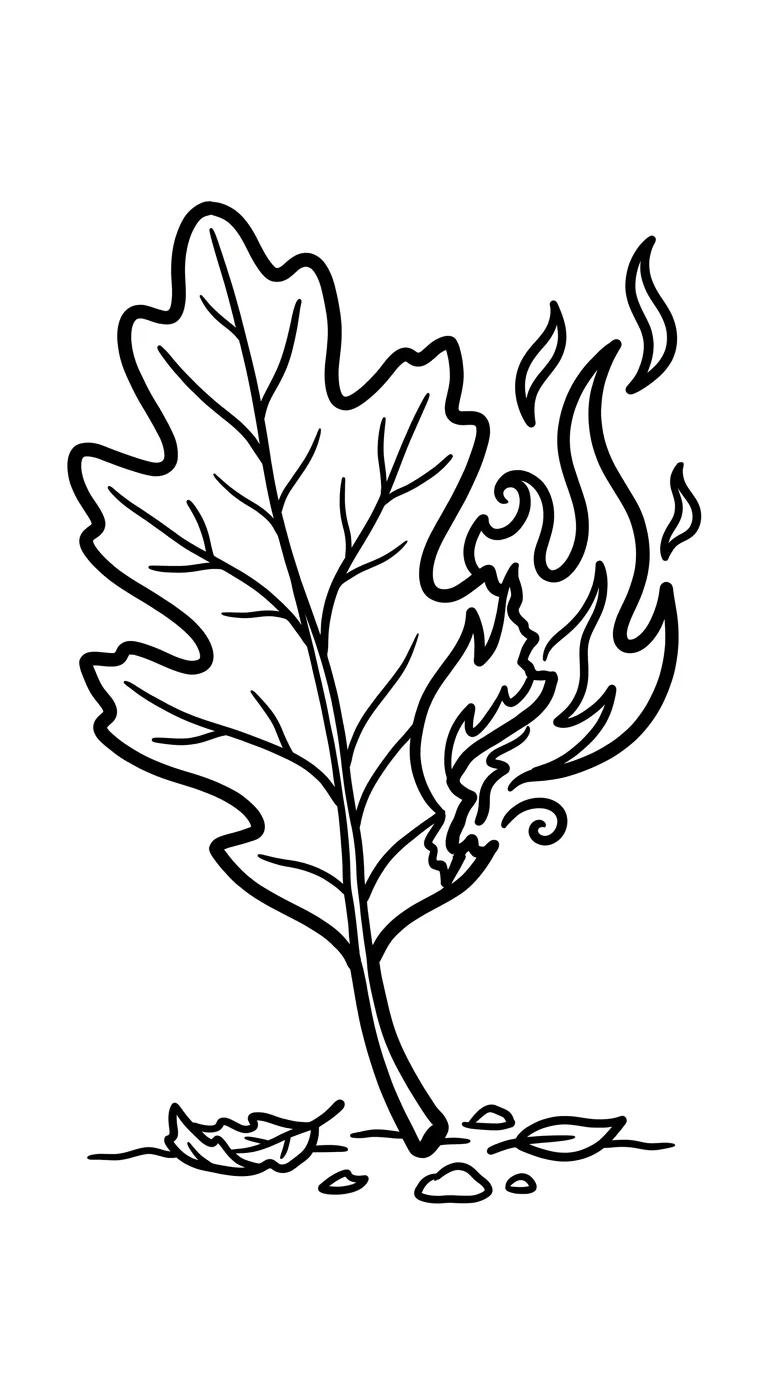 coloriage Feu à imprimer