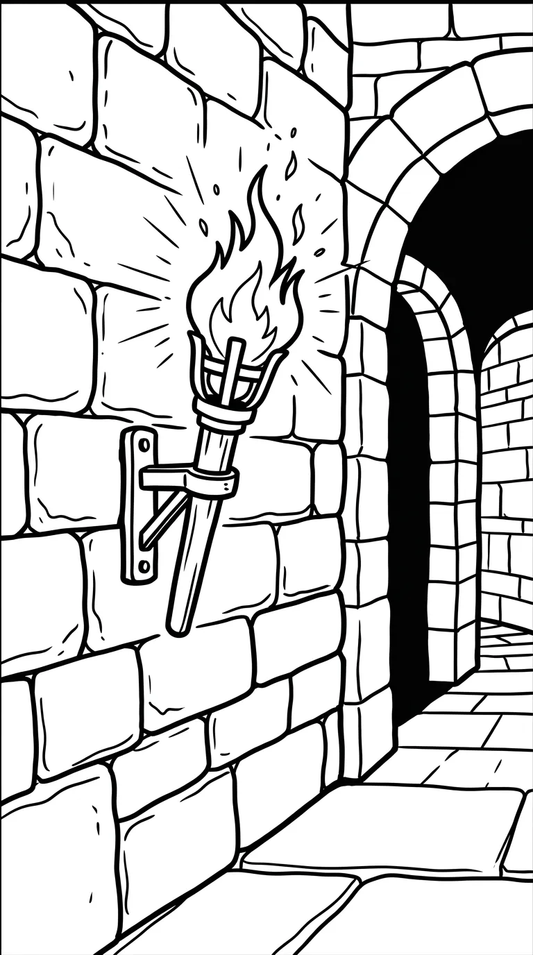 coloriage Feu pour enfant de 3 ans