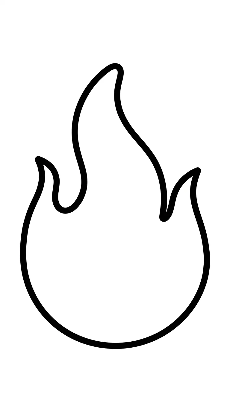 coloriage Feu pour enfant