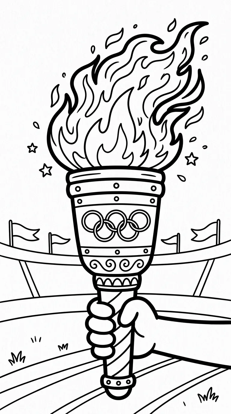 coloriage Feu et apprentissage 1