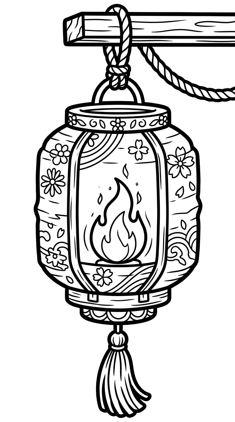 coloriage Feu pour enfant de à imprimer