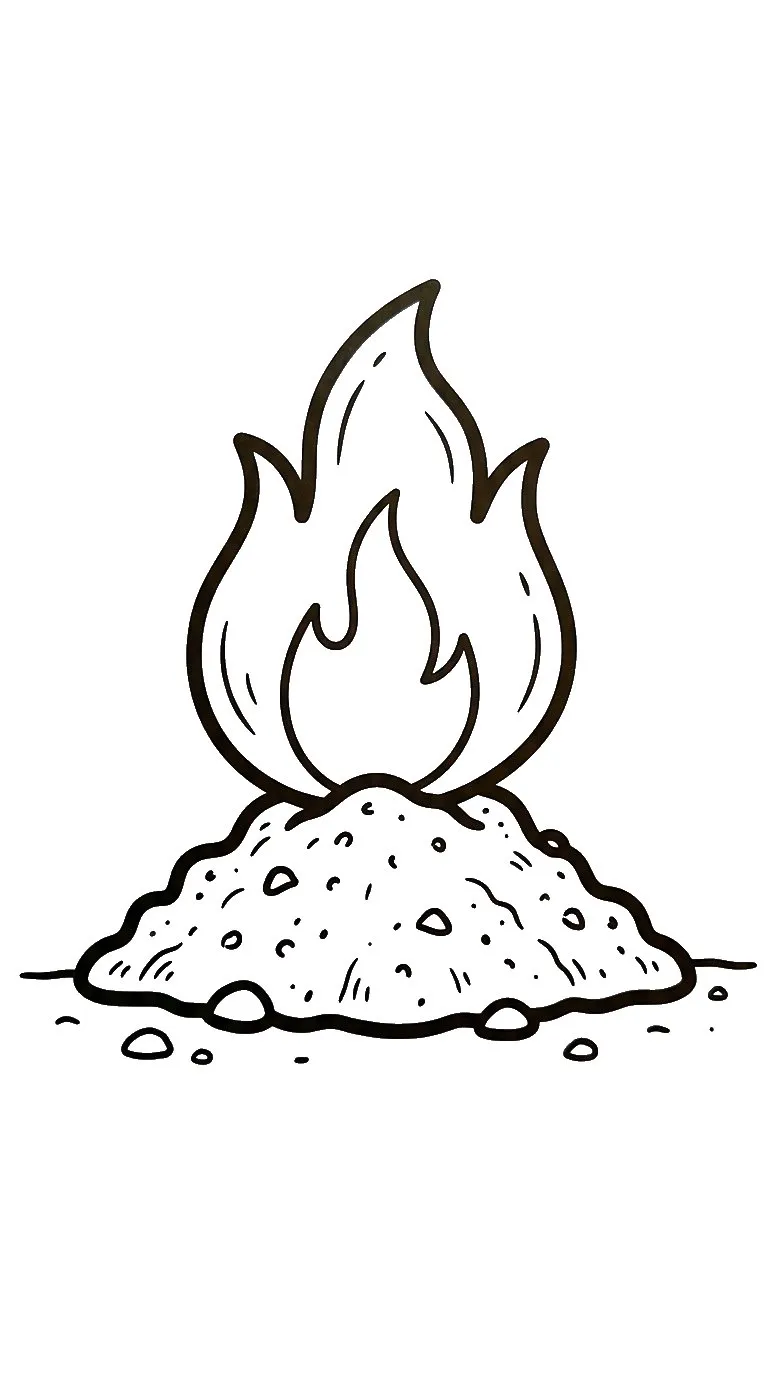 télécharger coloriage Feu gratuit