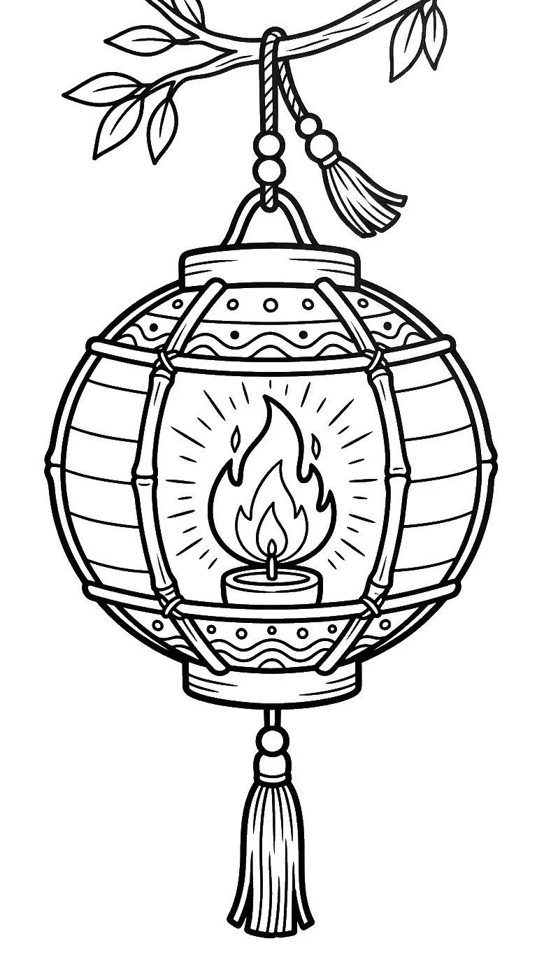 coloriage Feu à imprimer pour enfant de 12 ans