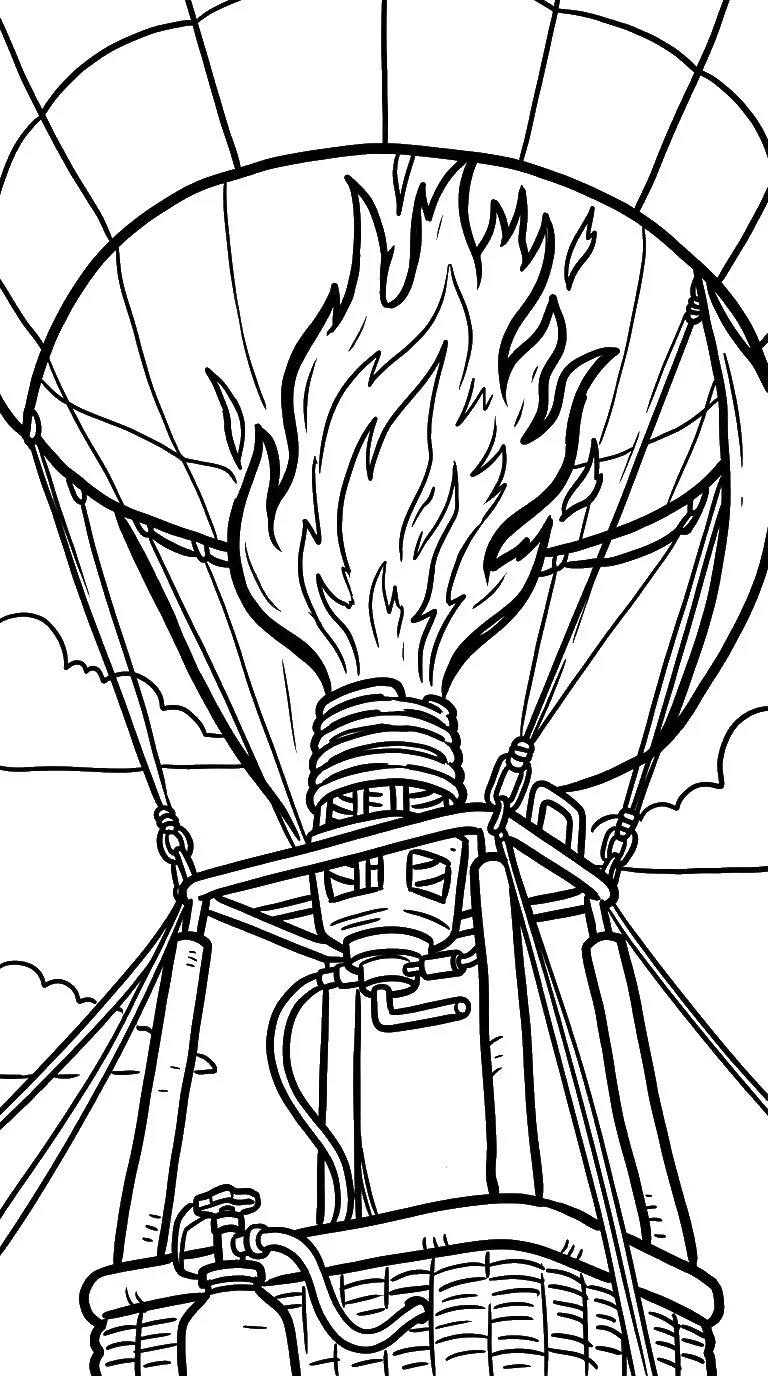 coloriage Feu a imprimer gratuit