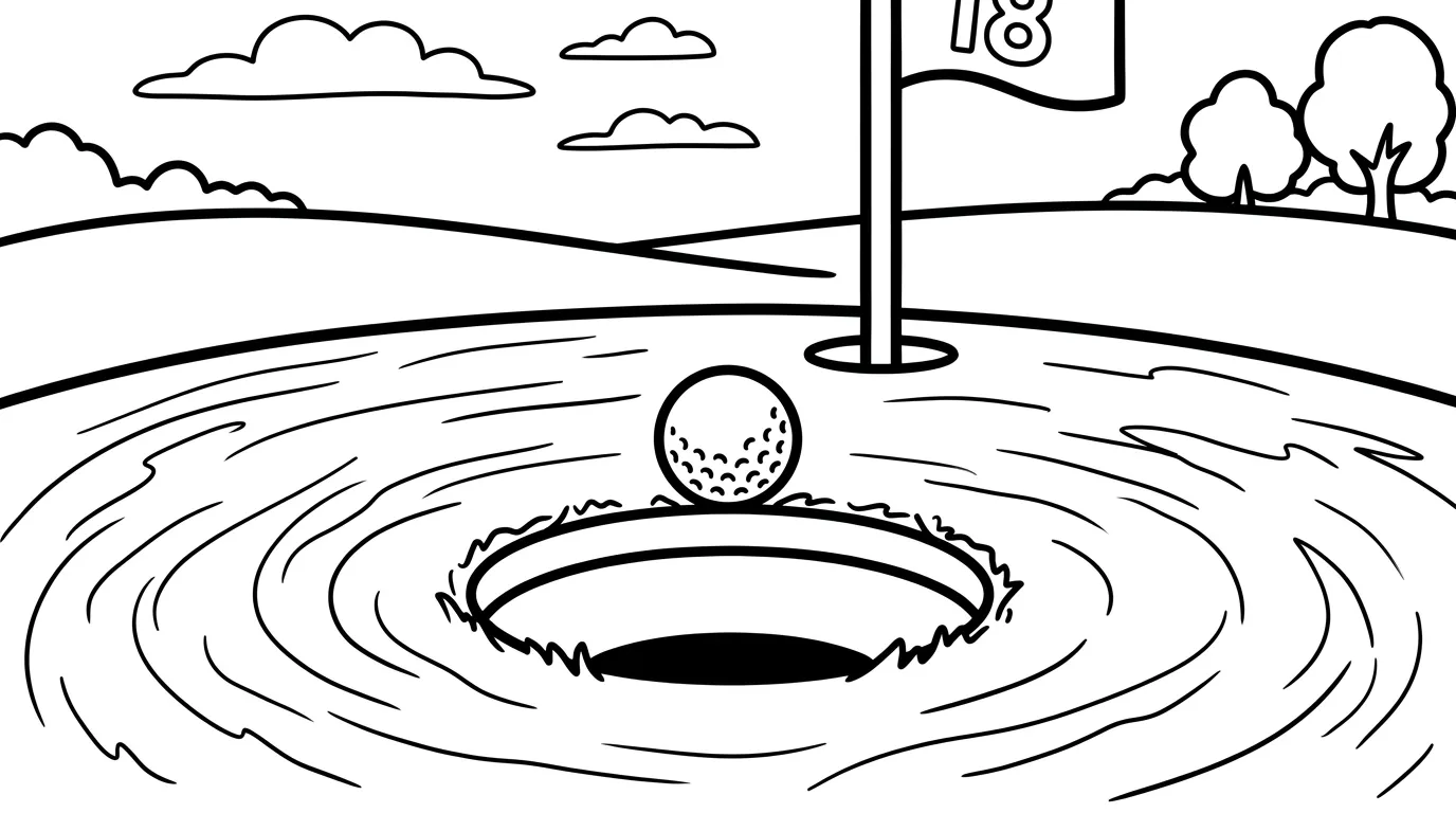 coloriage Golf à imprimer pour enfant de 8 ans