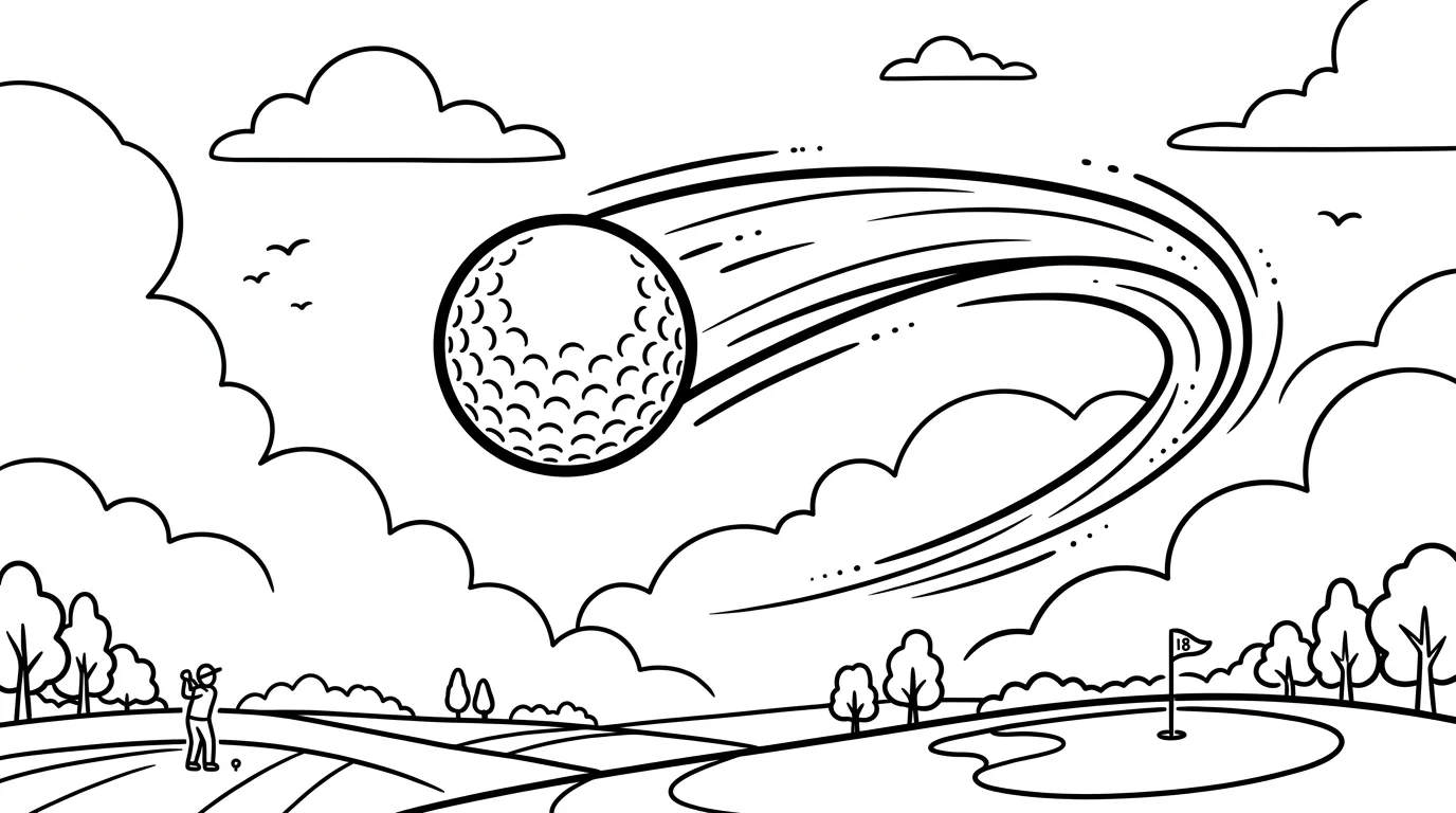 coloriage Golf à imprimer gratuit