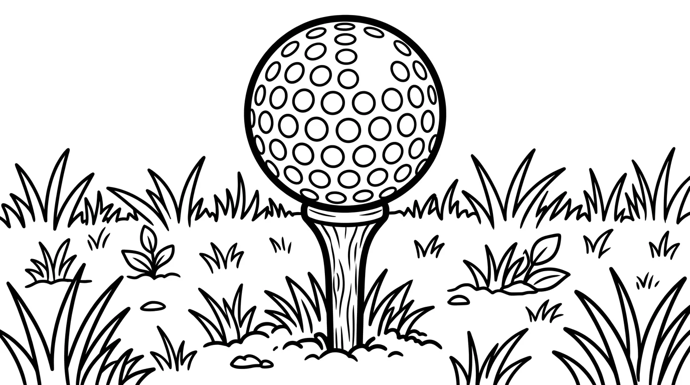 coloriage Golf à imprimer pour enfant de 10 ans 1