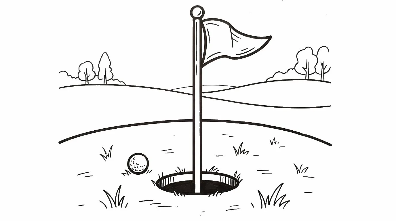 coloriage Golf gratuit pour enfants
