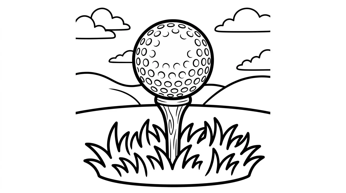 coloriage Golf gratuit