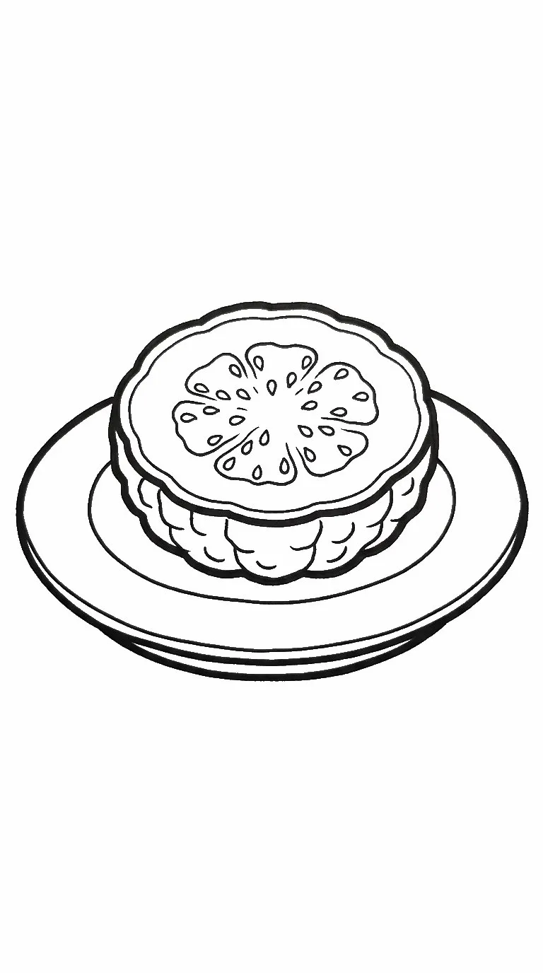 coloriage Goyave à imprimer pour enfants
