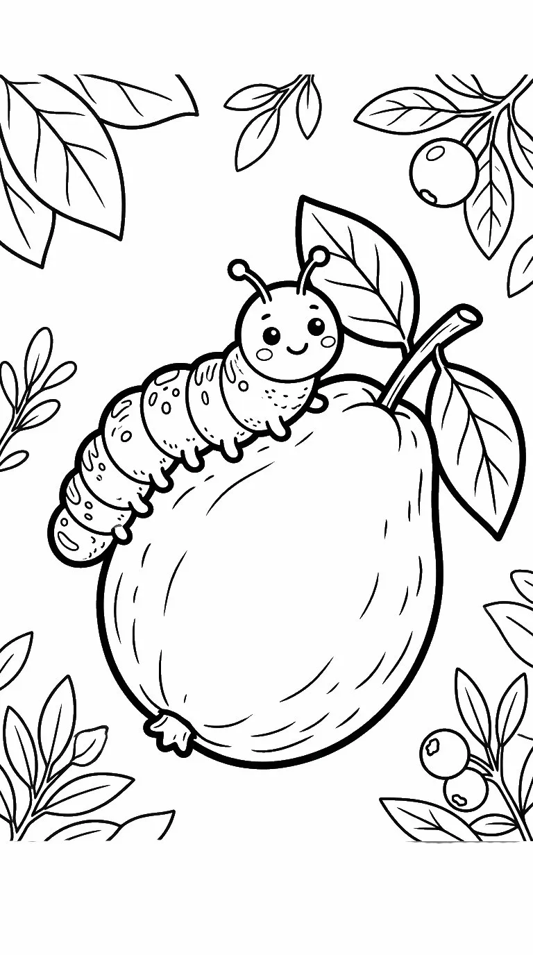 coloriage Goyave gratuit pour enfants